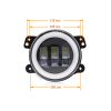 Протитуманна LED фара FOG-04 45W+DRL 4" 5000K