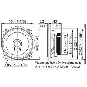 Автомобильная акустика KENWOOD KFC-S1056. Photo 3