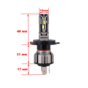 Лампа Cyclone led H4 H/L 6000K Type 32. Photo 3