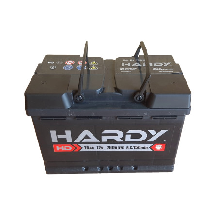 Аккумулятор HARDY 6CT-75Ah 760A