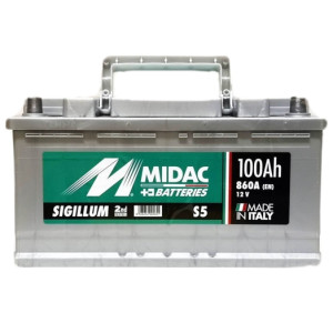 Аккумулятор MIDAC S5 Sigillum 6СТ-100Ah 860A. Photo 2