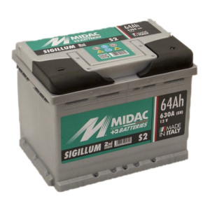 Аккумулятор MIDAC S2 Sigillum 6СТ-64Ah 630A. Photo 2