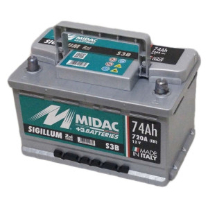 Аккумулятор MIDAC Sigillum 6СТ-74Ah 720A низкий. Photo 3