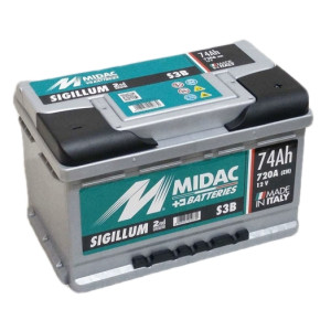 Аккумулятор MIDAC Sigillum 6СТ-74Ah 720A низкий. Photo 2