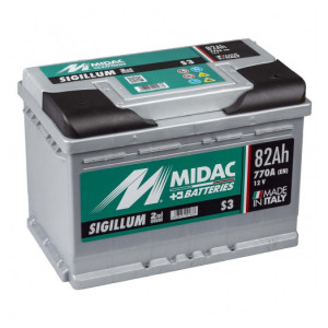 Аккумулятор MIDAC S3 Sigillum 6СТ-82Ah 770A. Photo 2