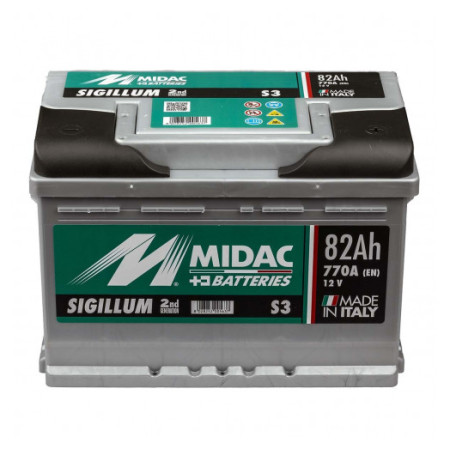 Акумулятор MIDAC S3 Sigillum 6СТ-82Ah 770A