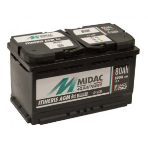 Аккумулятор MIDAC Itineris AGM 6CT-80Ah 800A. Photo 3