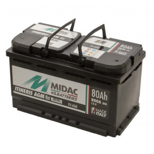 Аккумулятор MIDAC Itineris AGM 6CT-80Ah 800A. Photo 2