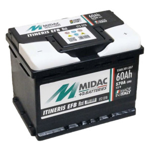 Аккумулятор MIDAC Itineris EFB 6CT-60Ah 570A. Photo 2