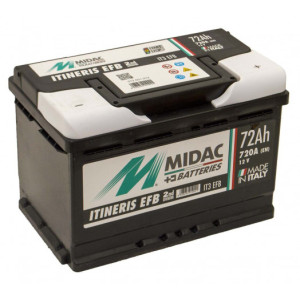 Аккумулятор MIDAC Itineris EFB 6CT-72Ah 720A. Photo 2