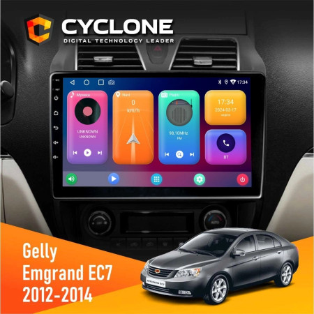 Штатная Автомагнитола Gelly Emgrand EC7 2012-2014 Cyclone 2+32GB