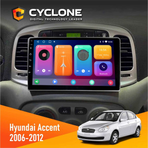 Штатная Автомагнитола Hyundai Accent 2006-2012 Cyclone 2+32GB