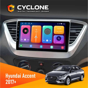 Штатная Автомагнитола Hyundai Accent 2017+ Cyclone 2+32GB