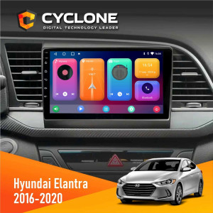Штатная Автомагнитола Hyundai Elantra 2016-2020 CAN Cyclone 2+32GB