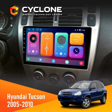 Штатная Автомагнитола Hyundai Tucson 2005-2010 Cyclone C10-001 2x32