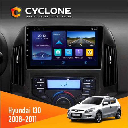 Штатна Автомагнітола Hyundai i30 (FD) 2008-2011 Climate Cyclone 2+32GB