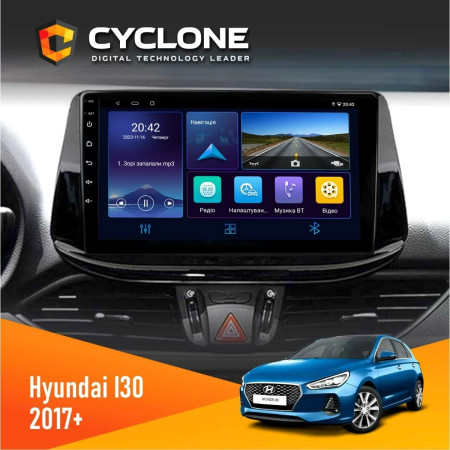 Штатная Автомагнитола Hyundai i30 2017+ Cyclone 2+32GB