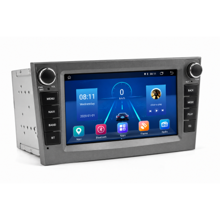 Штатна Автомагнітола Opel Universal 7" OP-721G (Grey) Android 12, 4/32GB, IPS, CarPlay, AHD, Fan