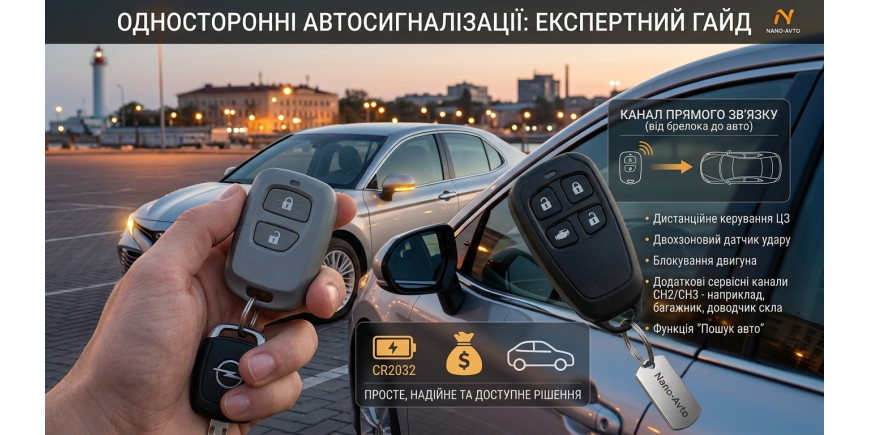 Односторонние автосигнализации: как выбрать и установить