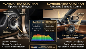 Компонентна чи коаксіальна акустика: як вибрати динаміки в авто