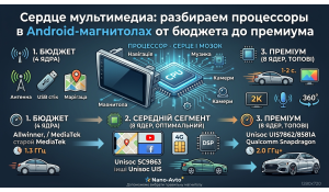 Процессоры в Android-магнитолах: от бюджетных до премиум