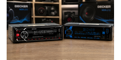 Магнитолы Decker MDR-200 и MDR-210 с усилителем Class D: 6 каналов и DSP