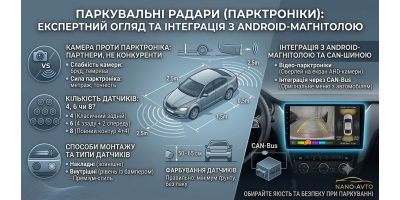 Как выбрать парктроник в авто и подключить к Android: 4 или 8 датчиков