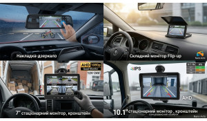 Мониторы для камер заднего вида: как выбрать и подключить