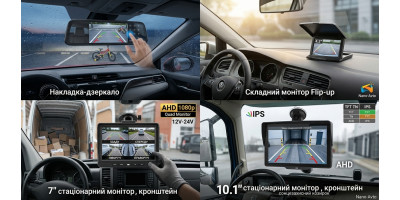 Монітори для камер заднього огляду: як вибрати та підключити