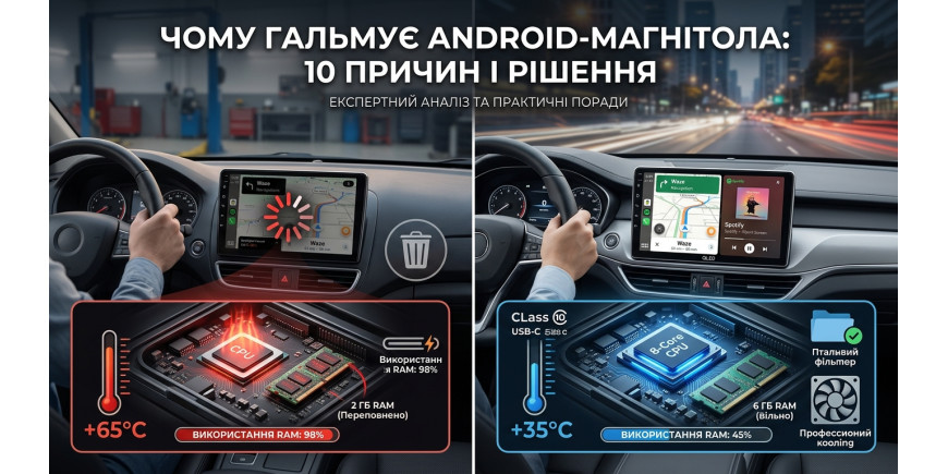 Почему Android-магнитола тормозит: 10 причин и способы решения