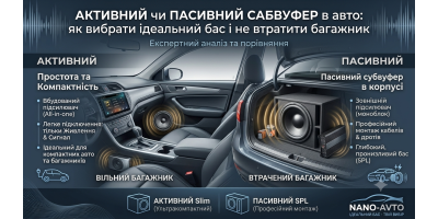 Активний чи пасивний сабвуфер в авто: як вибрати