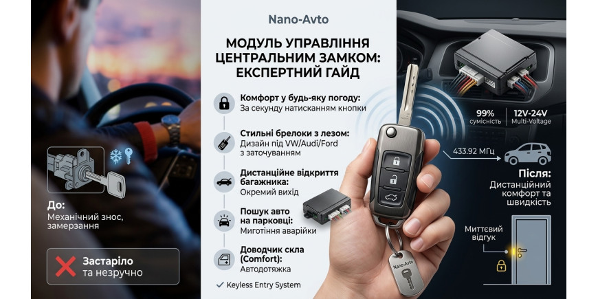 Модуль управления центральным замком: как выбрать и подключить