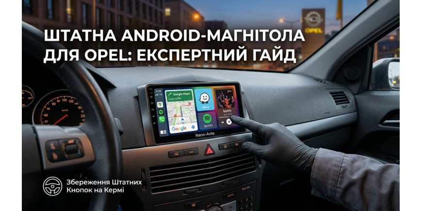 Штатная Android-магнитола для Opel: как выбрать и установить