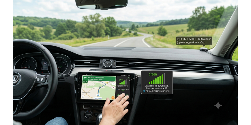 Як працює GPS у магнітолі: налаштування, антена та навігація