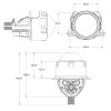 Линзы Cyclone led BL 3.0" I2 MAX 55/63W