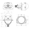 Линзы Cyclone led  BL 3.0" I4 40/50W