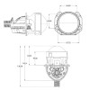 Линзы Cyclone led BL 2.5" IT1 TRUCK 55/63W 24V