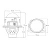 Линза Cyclone LED BL 3.0" Q3 55/65W 9-32V